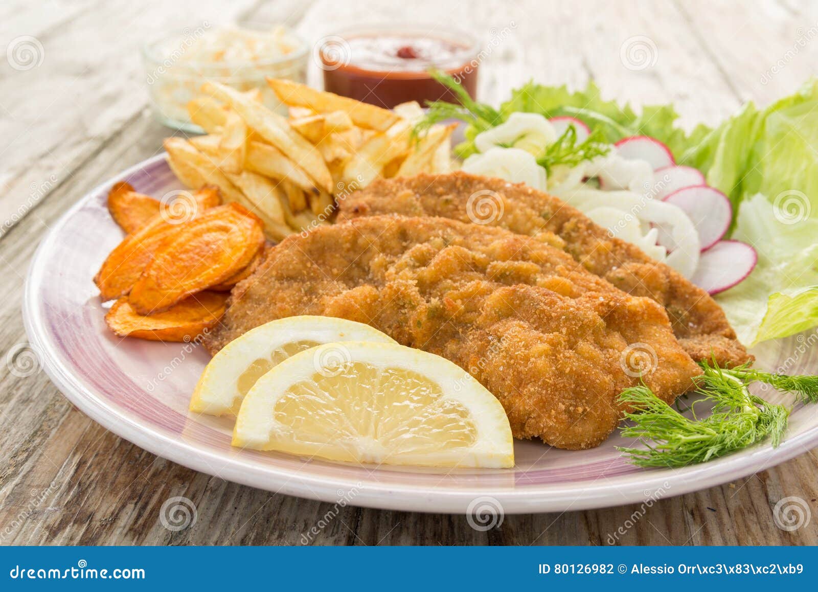 Fried beef cutlets stock photo. Image of cooking, escalope 80126982