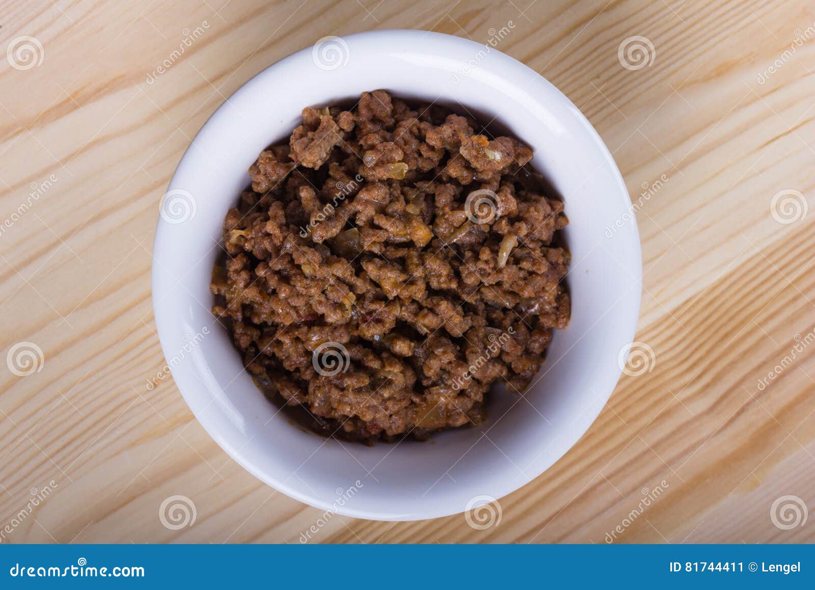 Fried beef mince. stock image. Image of bowl, ingredient 81744411