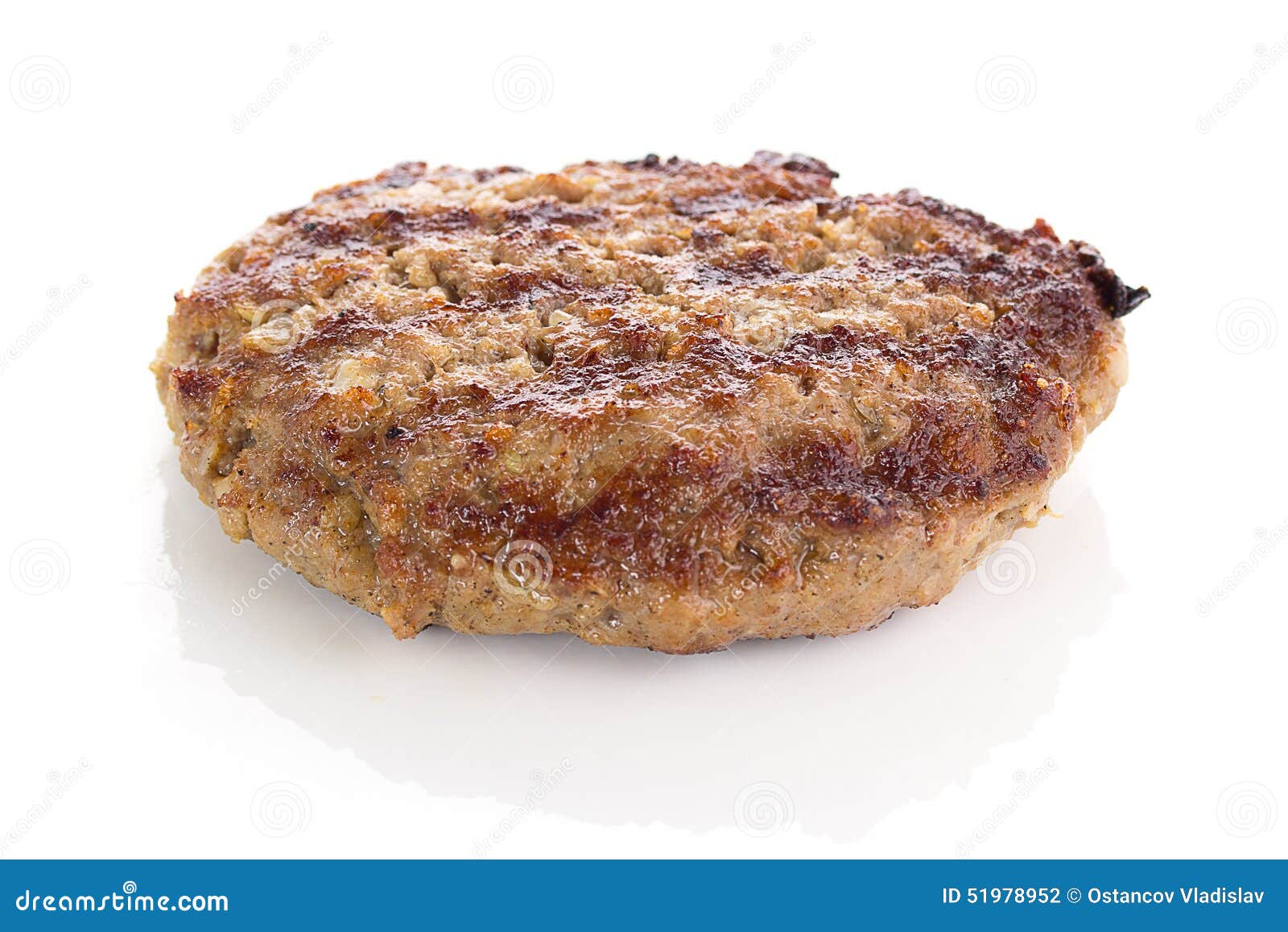 Fried Burger Beef Patty foto de archivo. Imagen de listo 51978952