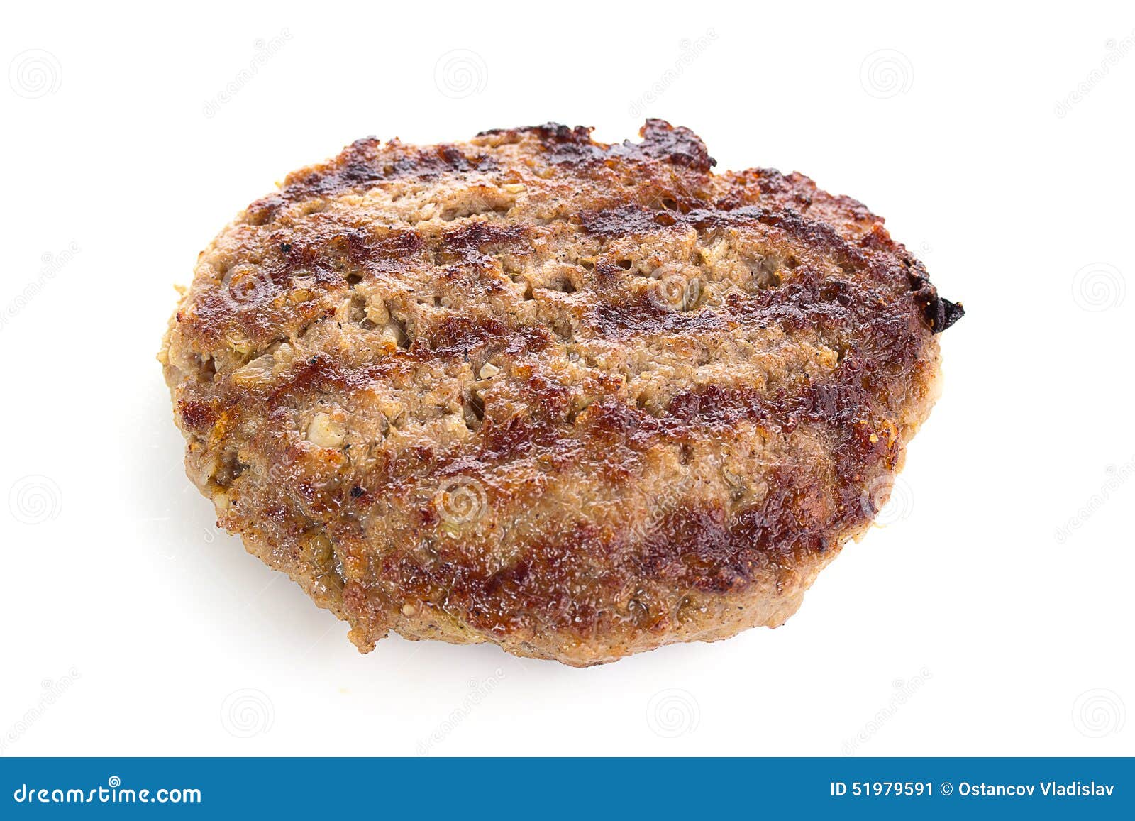 Fried Burger Beef Patty stock image. Image of beefburger 51979591