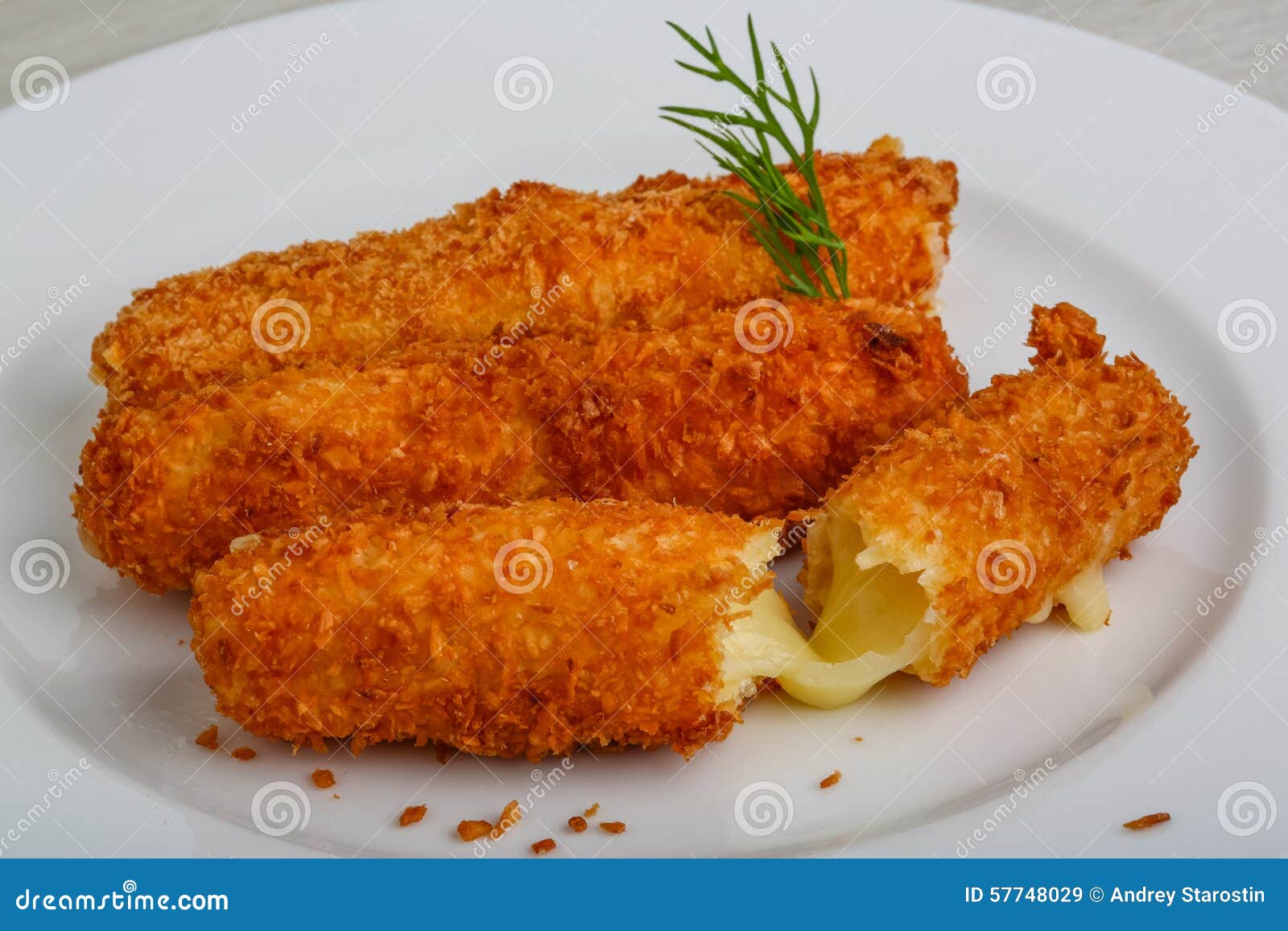 Fried cheese stock image. Image of fried, camembert, isolated 57748029