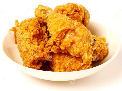 Fried chicken stock image. Image of dinner, isolated - 14063731