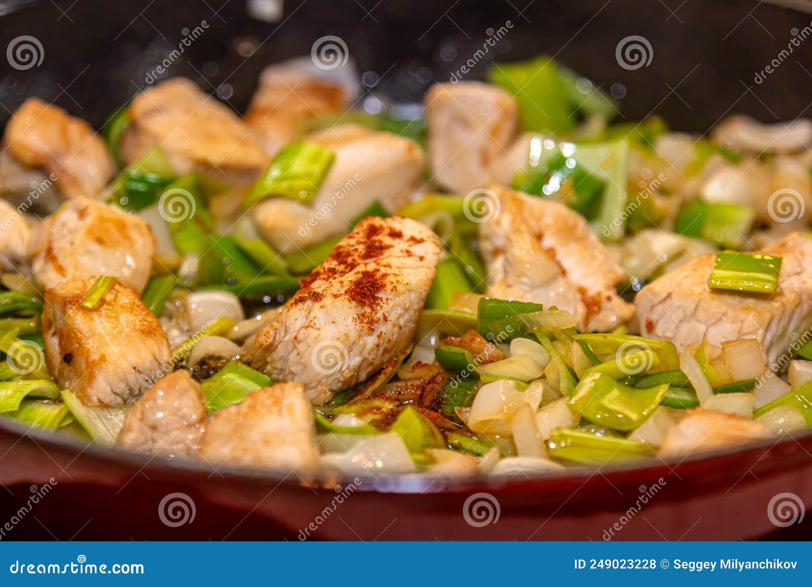 Fried Chicken Breast Slices on a Pan Stock Photo Image of gourmet