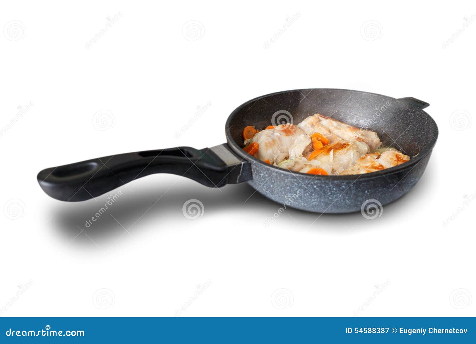 Fried Chicken Brisket Slices on a Pan Stock Image Image of food