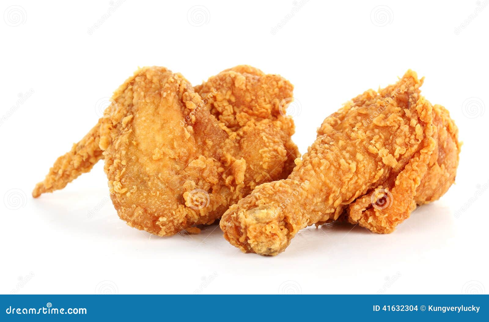 Fried Chicken Drumsticks and Wing Stock Photo Image of appetizer