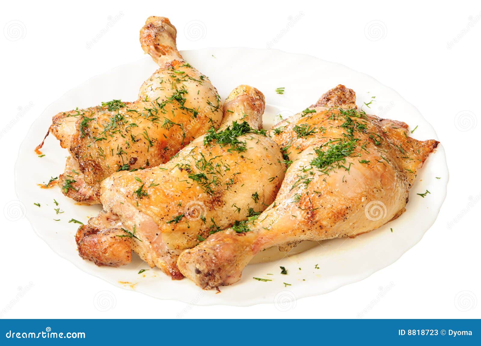 Fried Chicken Legs with Dill Stock Image Image of horizontal, meat