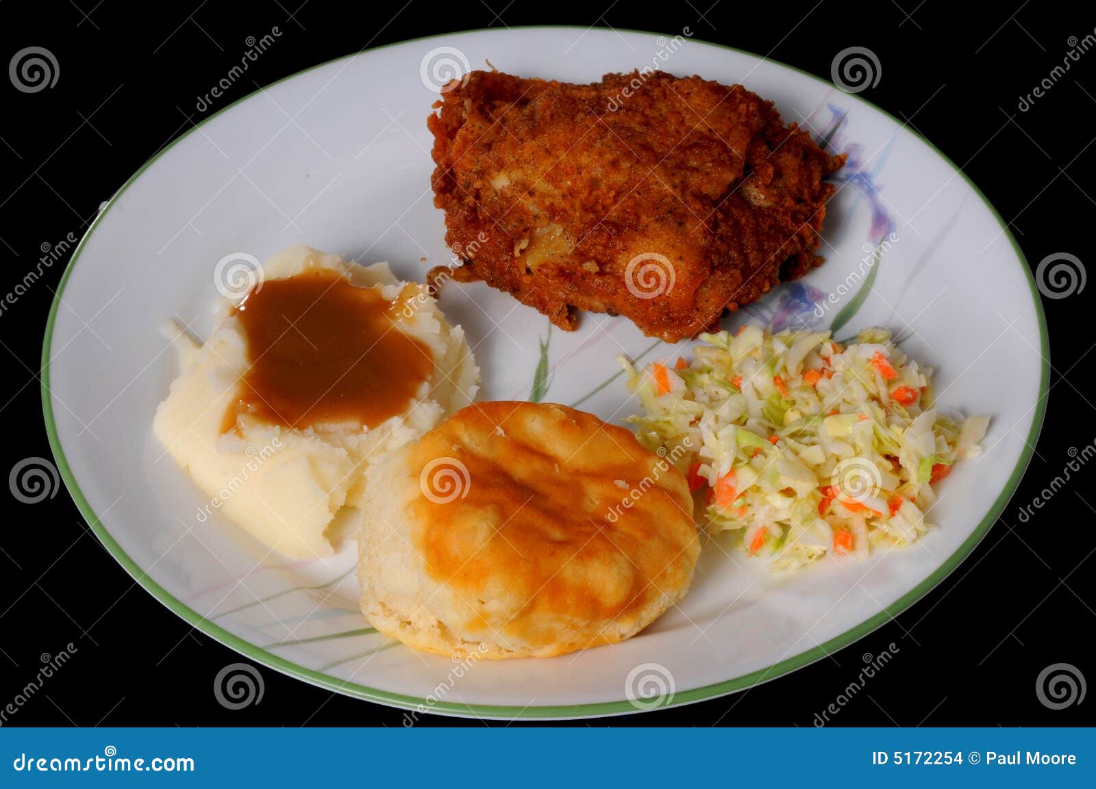 Fried Chicken And Mashed Potatoes Stock Images - Image: 5172254