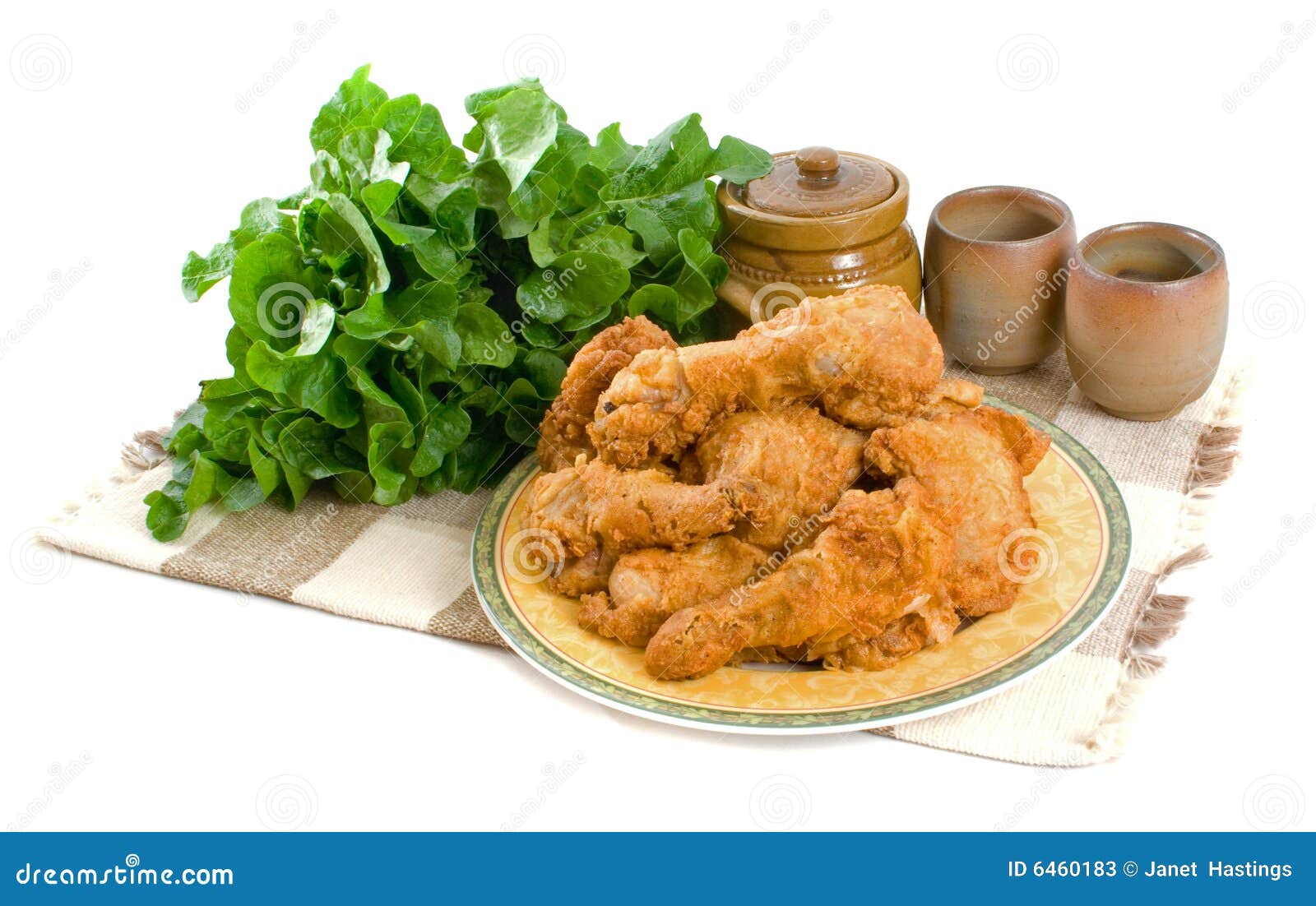 Fried Chicken Pieces stock image. Image of cooked, bread 6460183