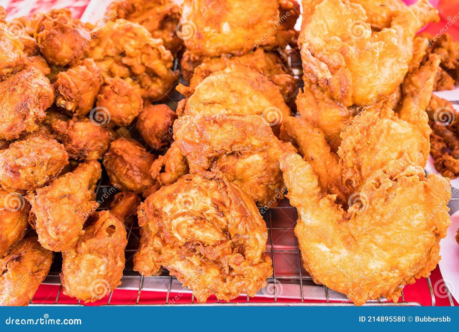 Fried Chicken at Street Food.Thailand Stock Photo - Image of grilled