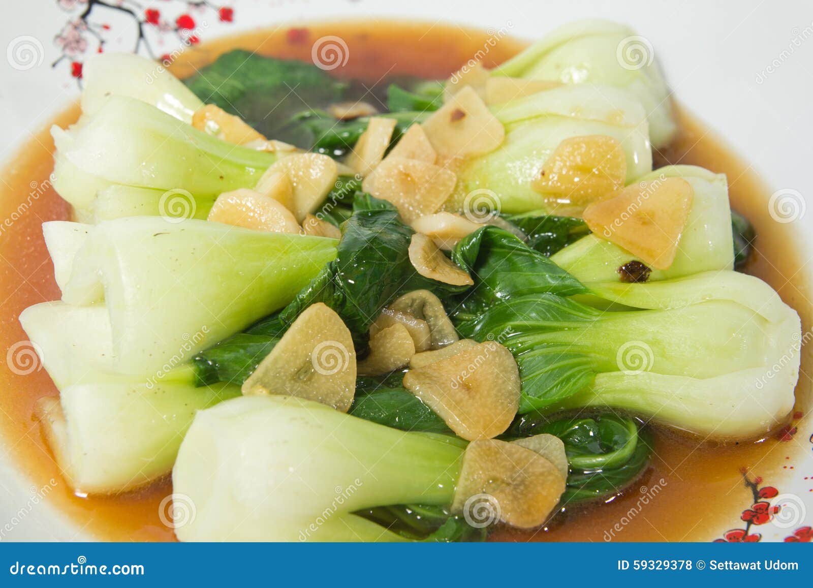 Fried Chinese Cabbage in Oyster Sauce Stock Photo Image of choy, meal