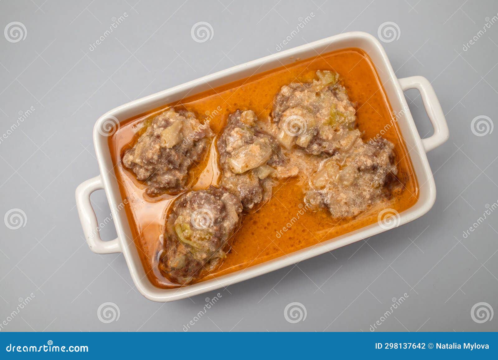 Fried Cutlets from Minced Meat Dish with Sauce Stock Photo Image of
