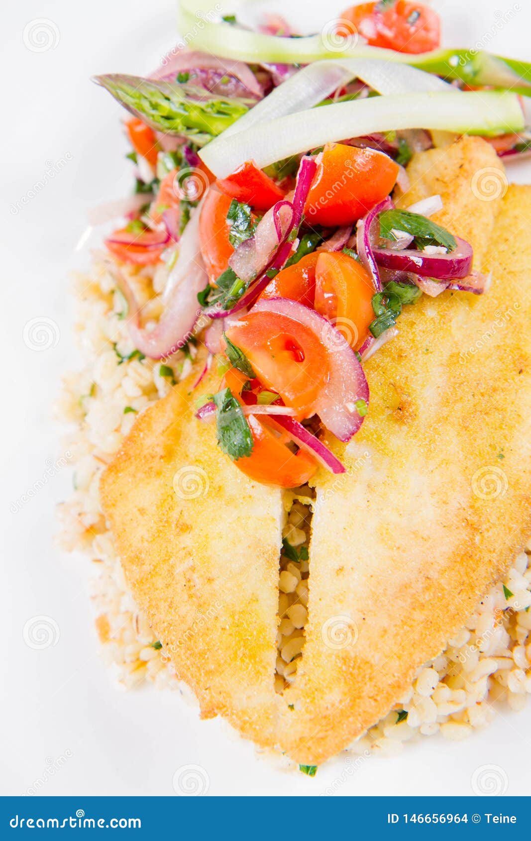 Fried dory fish fillet stock photo. Image of dinner - 146656964