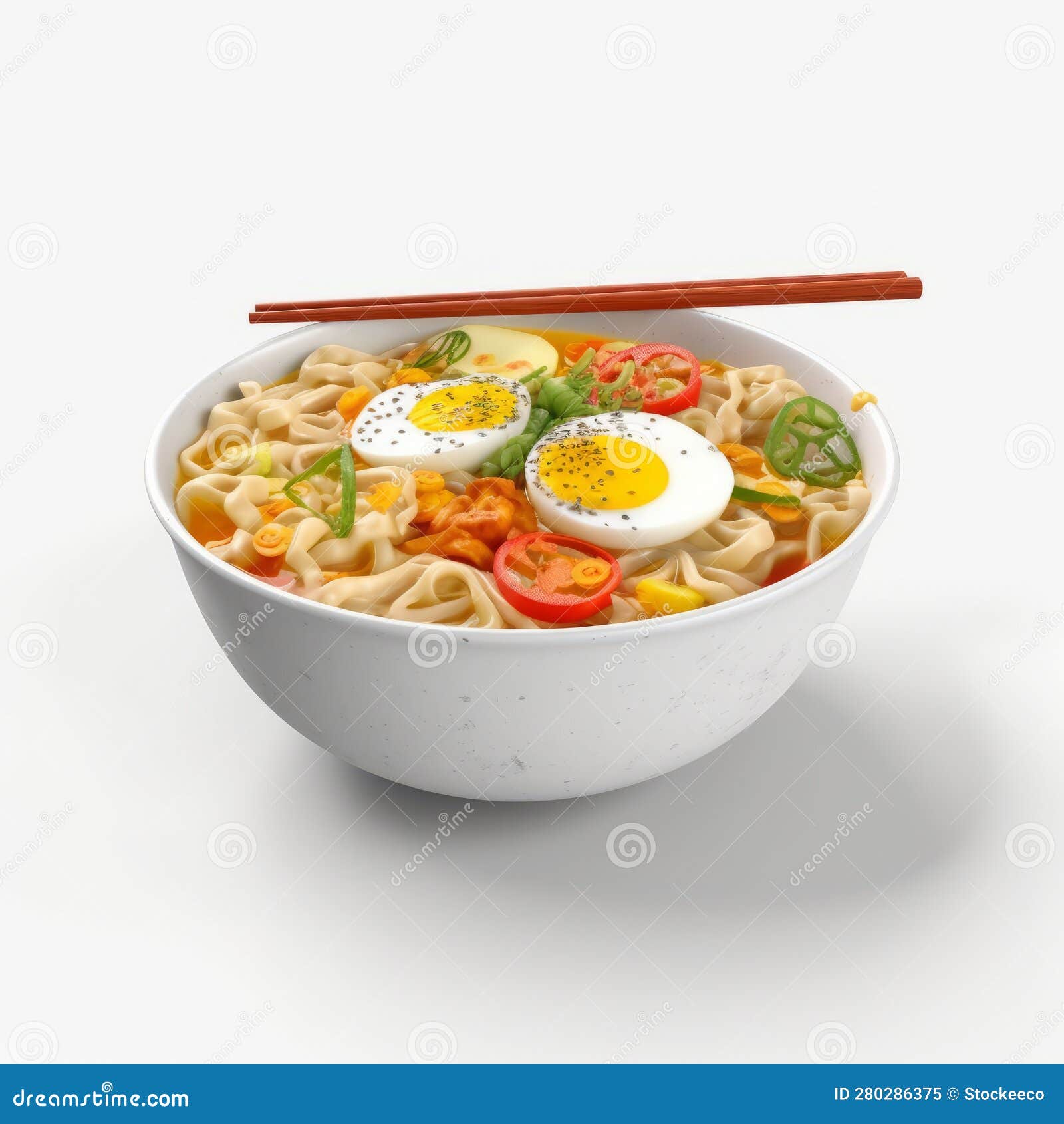 Fried Egg Noodle 4k Art Image Preview: Photorealistic Rendering with ...