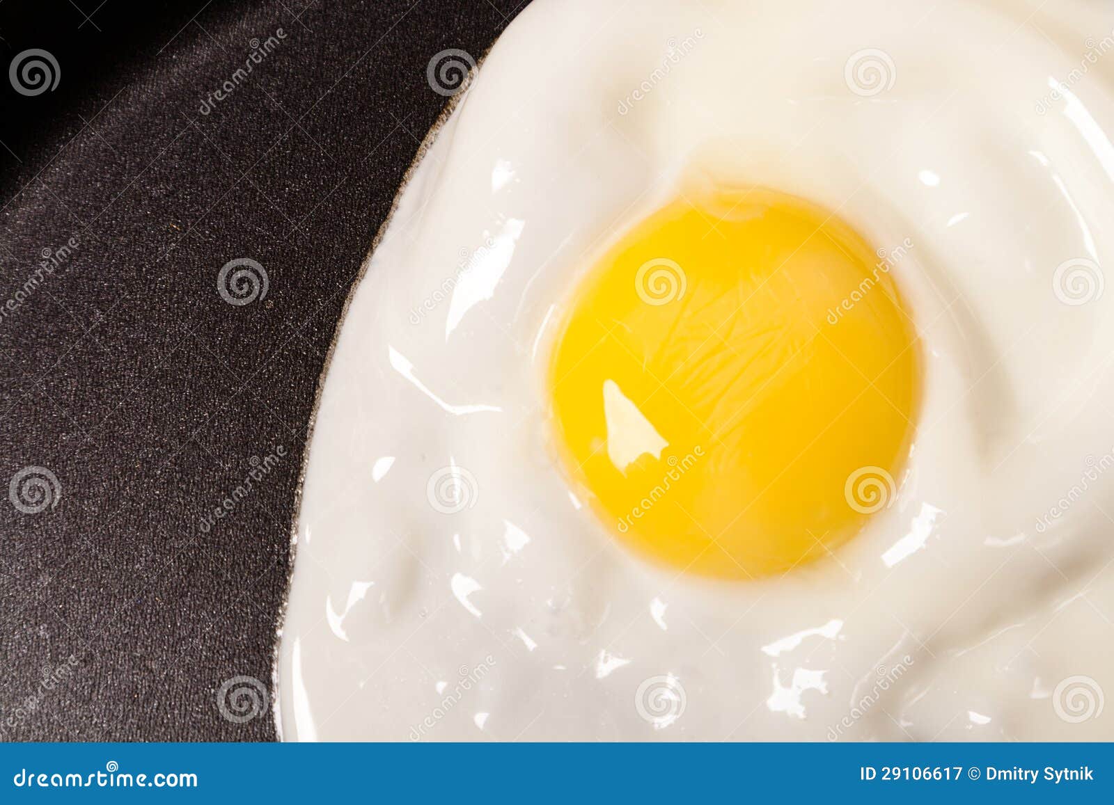 Fried Egg with One Yolk in Pan Stock Image Image of path, meal 29106617