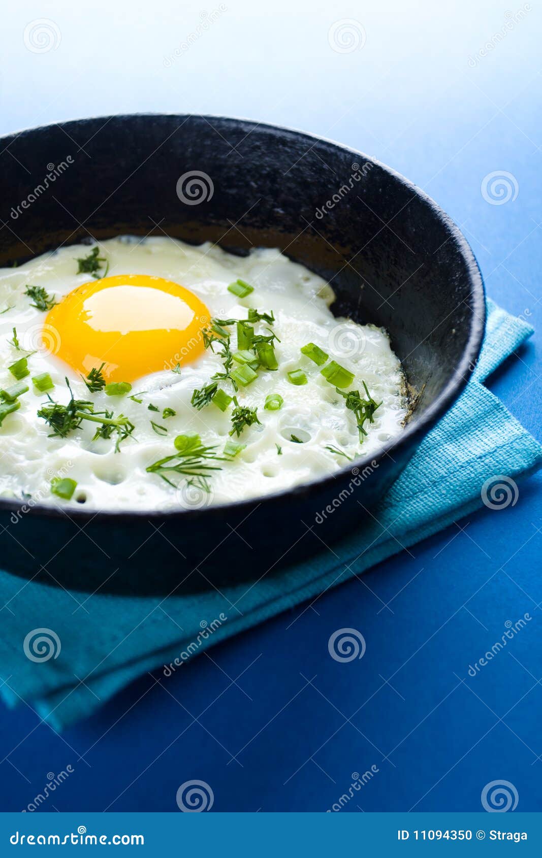 Fried eggs stock photo. Image of iron, lunch, healthy 11094350