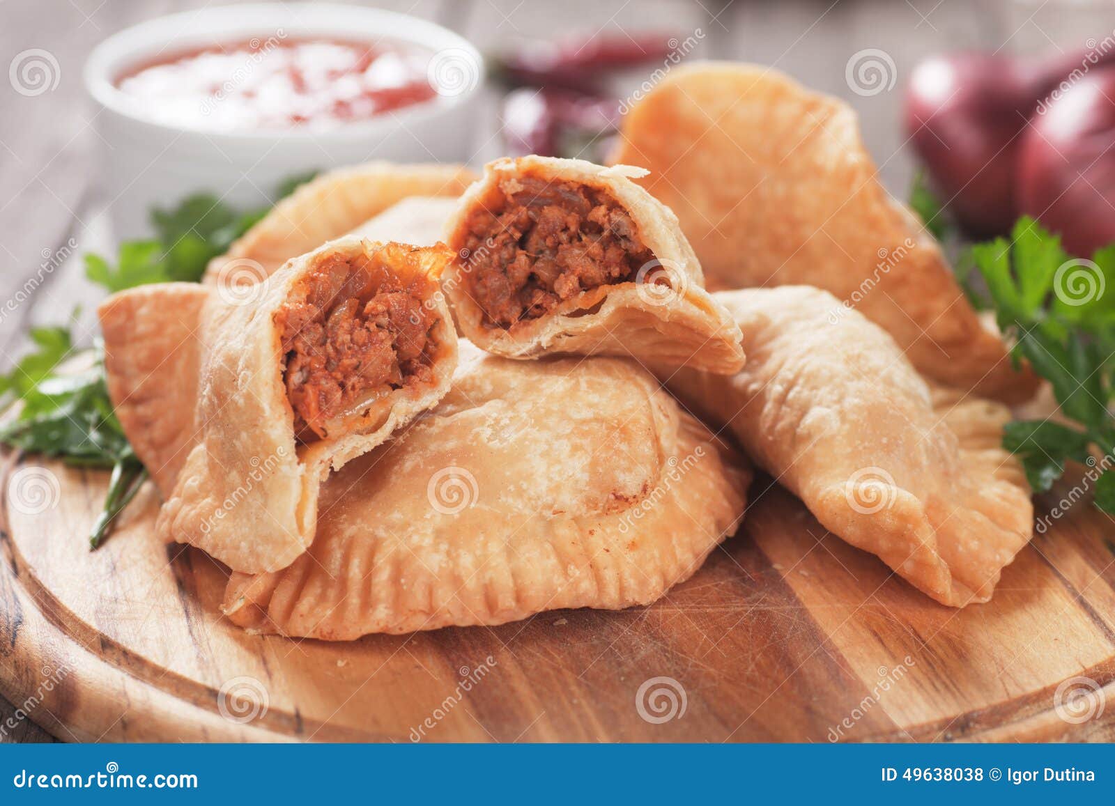 Fried empanadas stock photo. Image of photograph, horizontal 49638038
