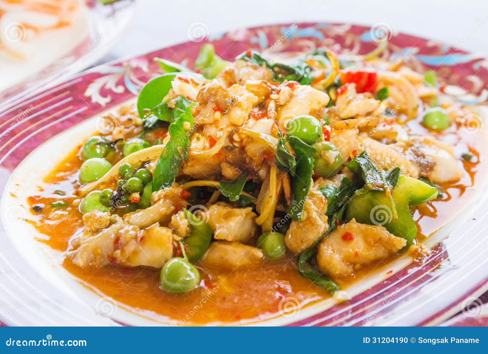 Fried fish curry stock photo. Image of cuisine, healthy 31204190