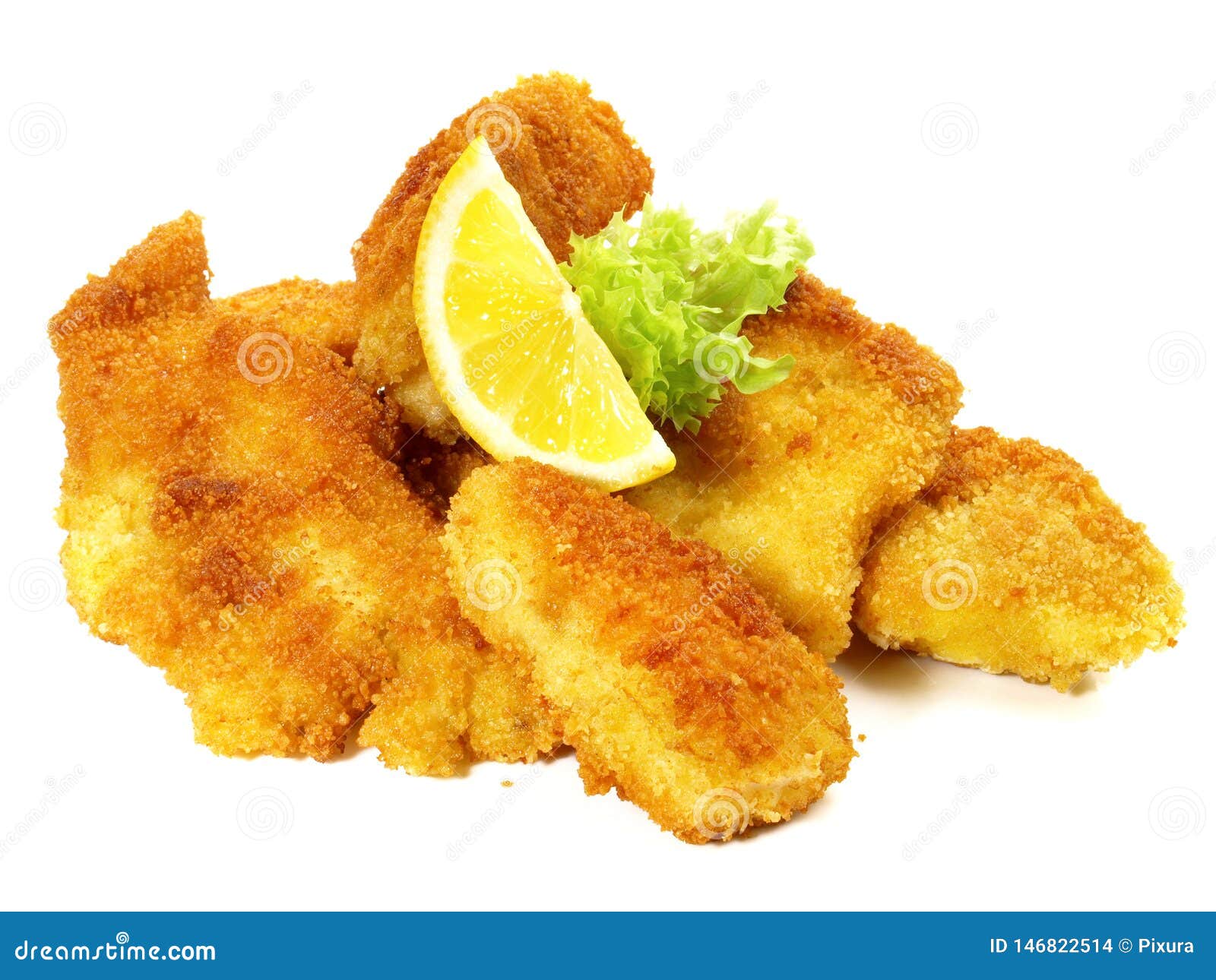 Fried Fish Nuggets stock photo. Image of cuisine, breadcrumbs 146822514