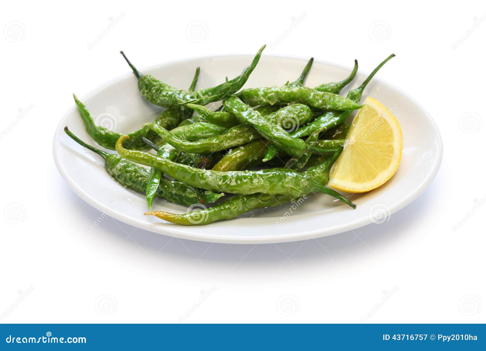 Fried Guindilla Peppers, Basque Cuisine Stock Image Image of
