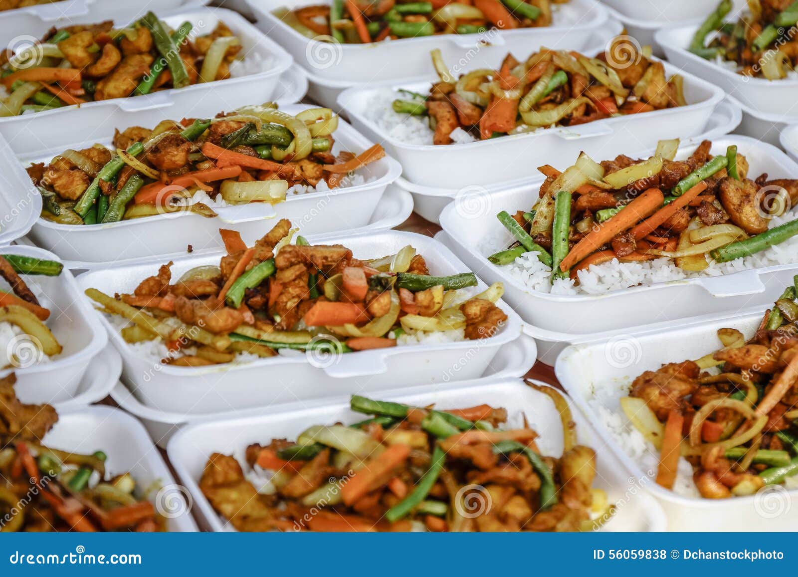 Fried Kunyit Chicken Rice stock photo Image of goreng  