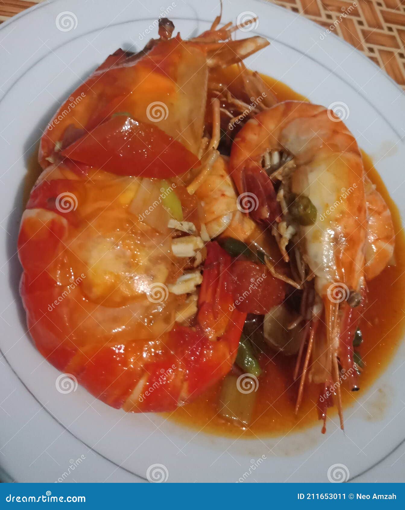 Fried Large Prawns in Oyster Sauce Stock Image Image of oyster