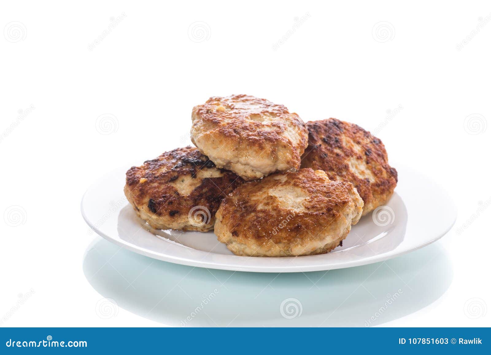 Fried Meat Patties in a Plate Stock Image Image of cuisine, fried