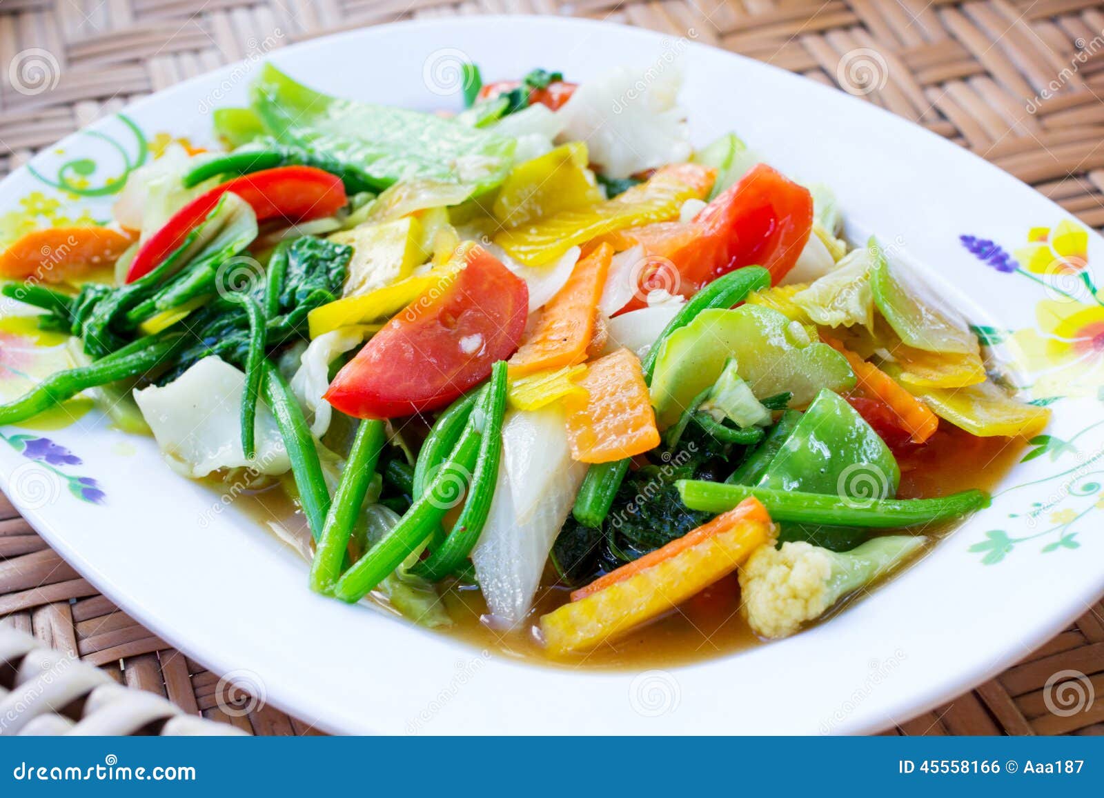 Fried mix vegetable stock photo. Image of fast, ingredient 45558166