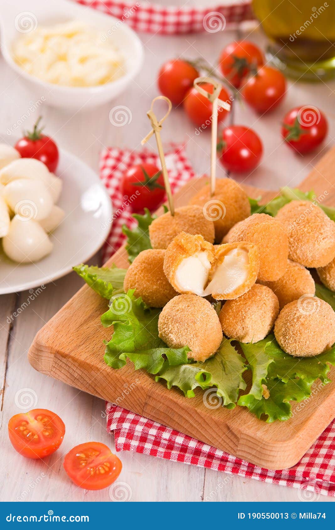 Fried Mozzarella Cheese Balls. Stock Image Image of balls, ingredient