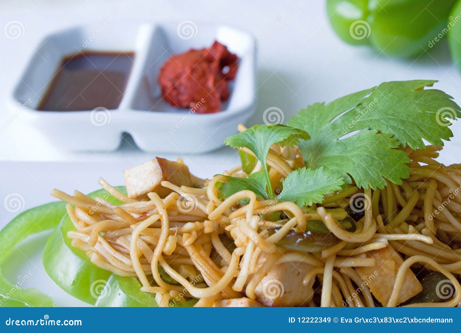 Fried Noodles stock image. Image of dish, cube, focus - 12222349