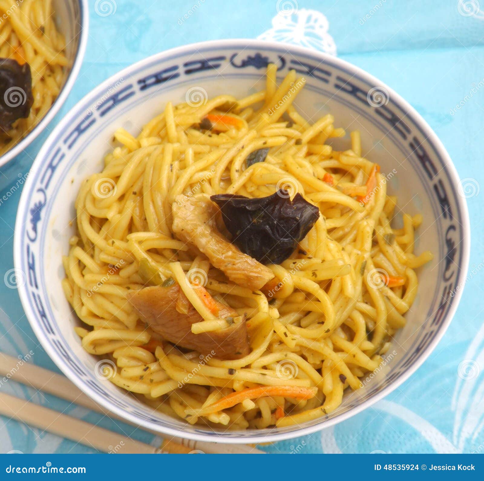 Fried noodles stock photo. Image of asian, ingredient - 48535924