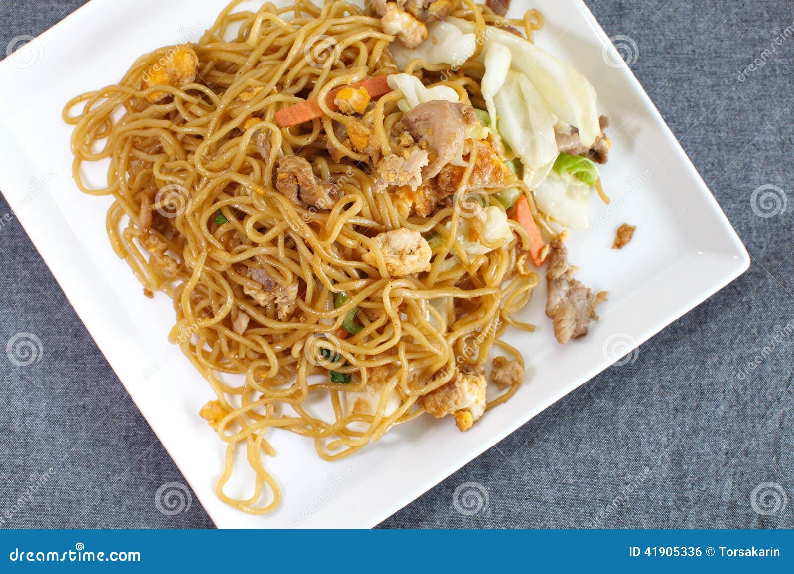 Fried noodles stock photo. Image of restaurant, fresh - 41905336