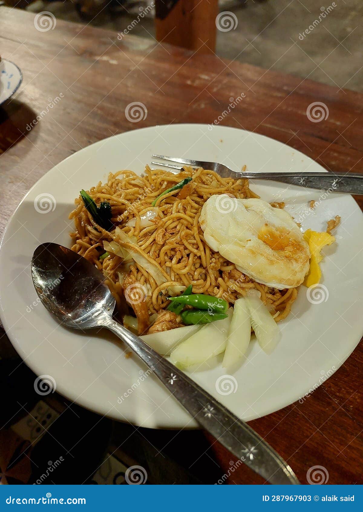 Fried noodles stock image. Image of liked, favorite - 287967903