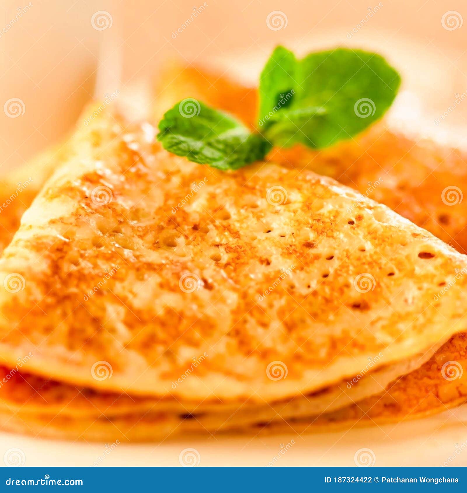 Fried Pancake Batter stock photo. Image of pile, landscape 187324422