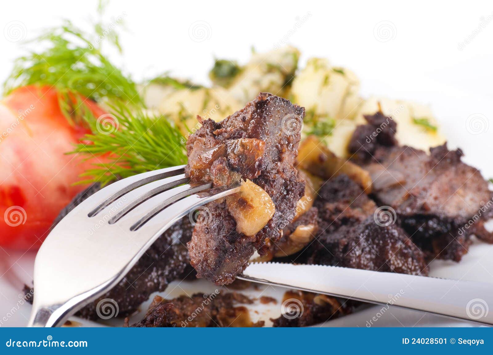 Pork Liver, Chinese Chive And Bean Sprouts Stir Fry RoyaltyFree Stock