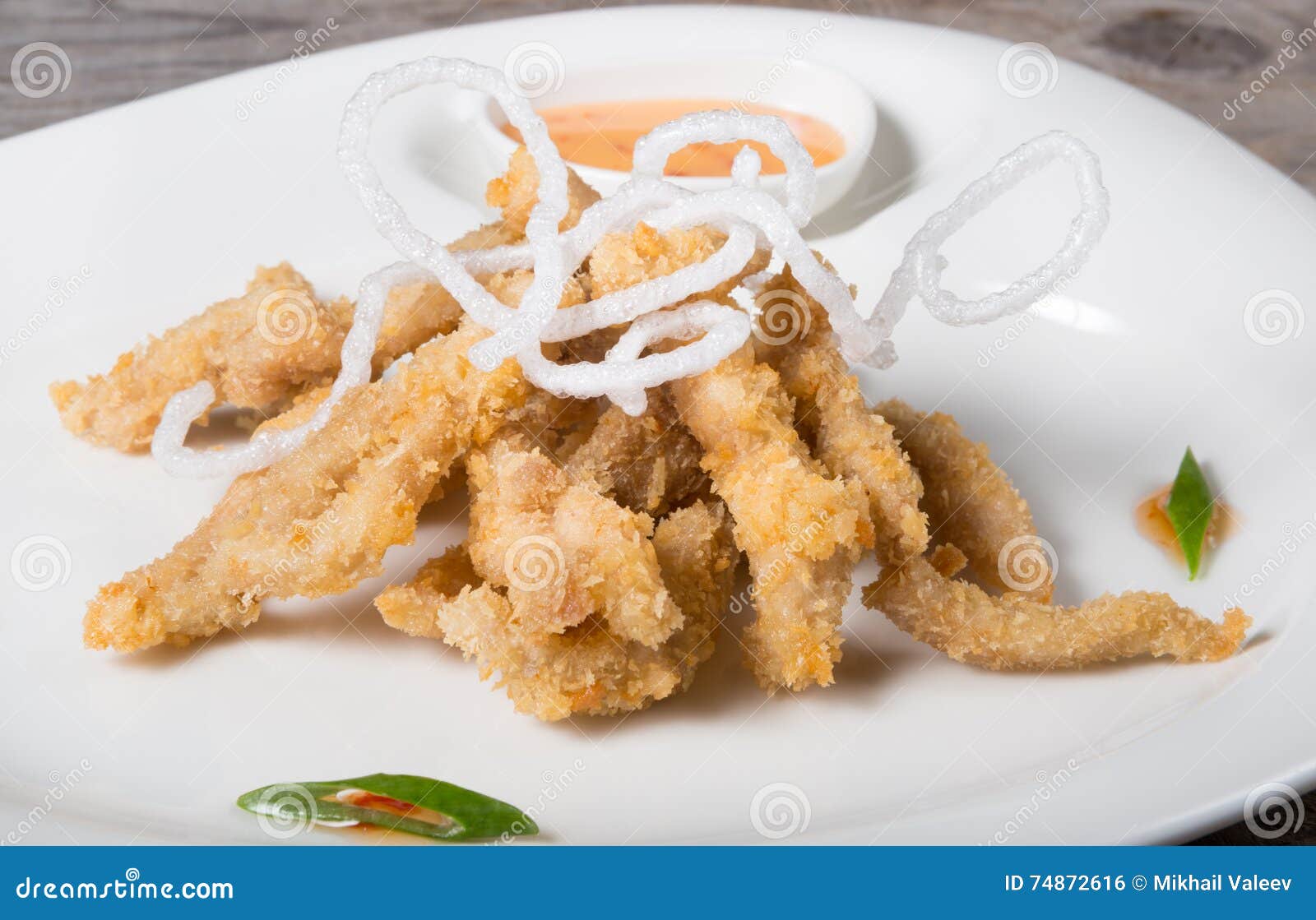 Fried pork in tempura stock photo. Image of shrimp, asian 74872616