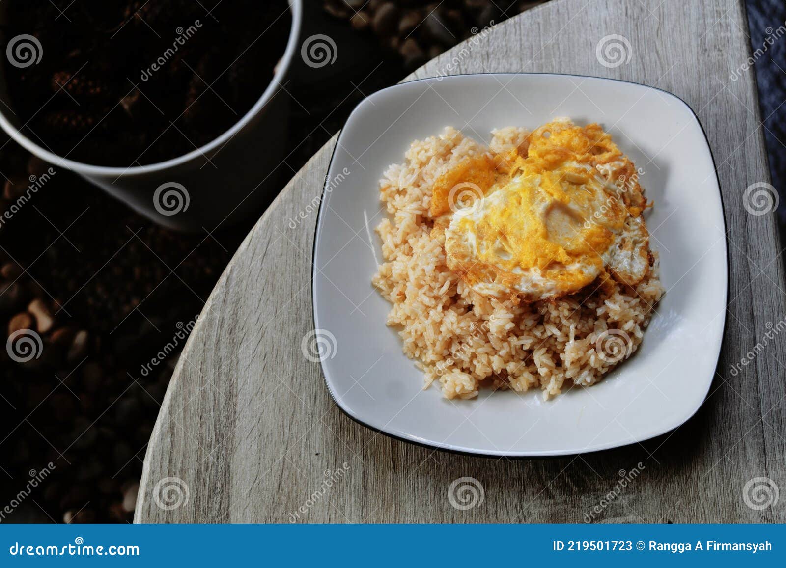Fried rice and egg stock image. Image of gourmet, delicious 219501723