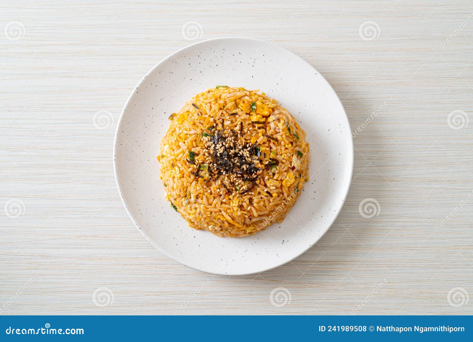 Fried Rice with Egg in Korean Style Stock Photo Image of cooking
