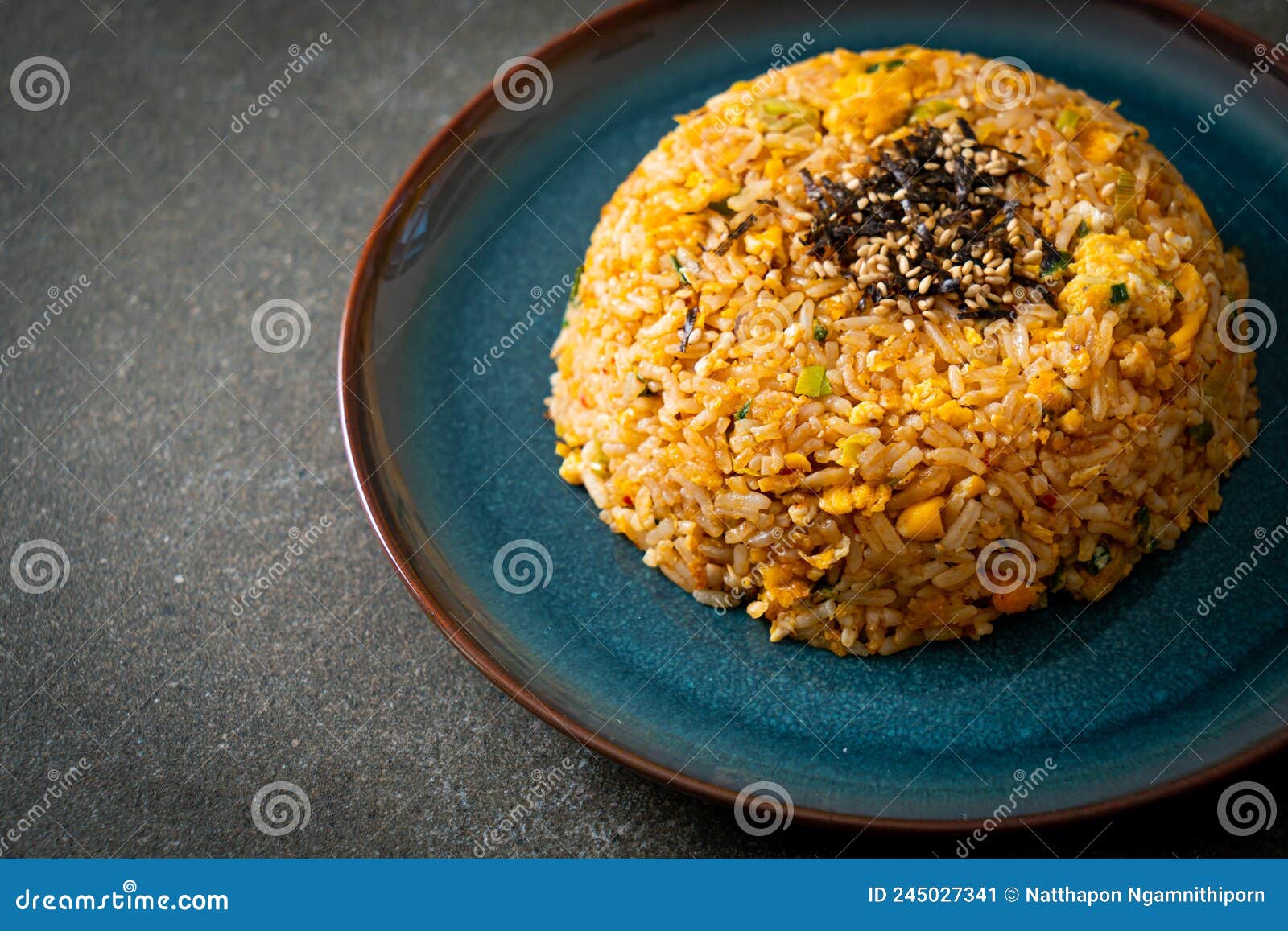 Fried Rice with Egg in Korean Style Stock Image Image of asia