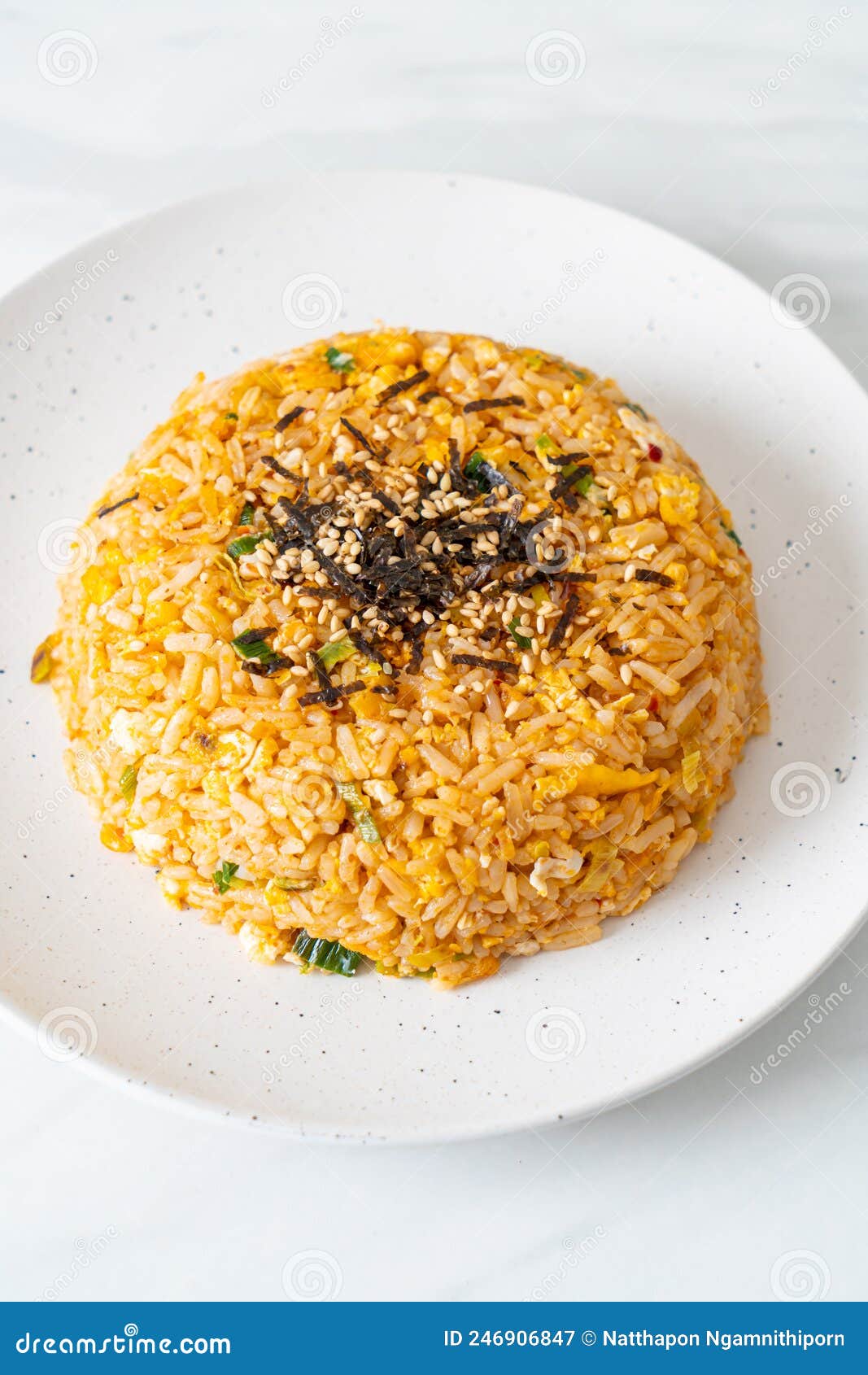 Fried Rice with Egg in Korean Style Stock Image Image of pickled