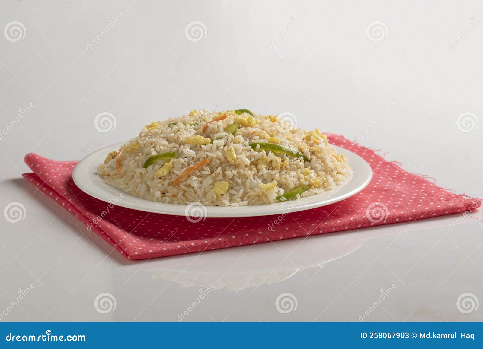 Fried Ricehomemade Fried Rice with Mixed Vegetable Stock Image Image