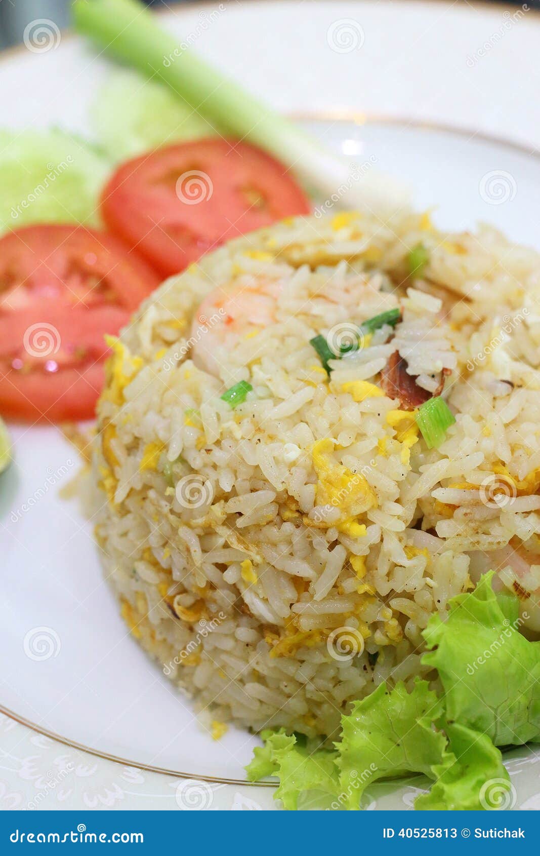 Fried Rice, Menu of Local Food in Thailand Stock Image Image of dish