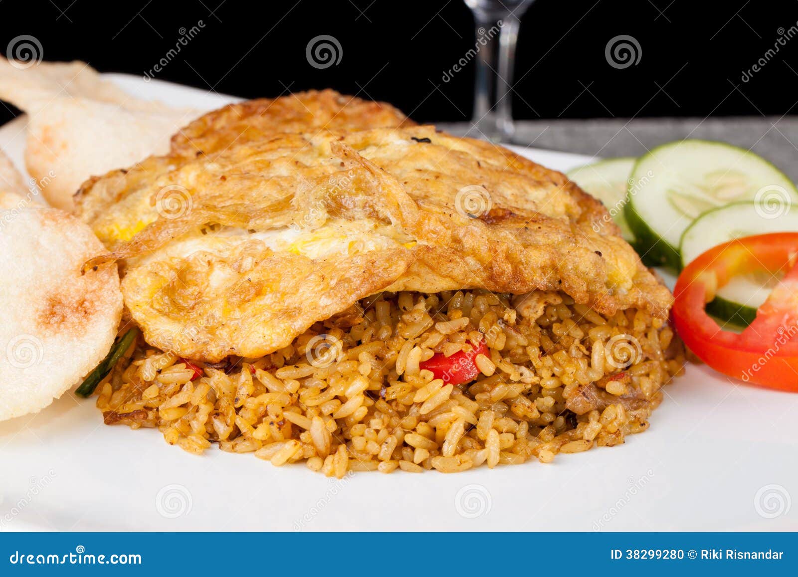 Fried Rice Nasi Goreng Indonesia Traditional Food Stock Photo - Image