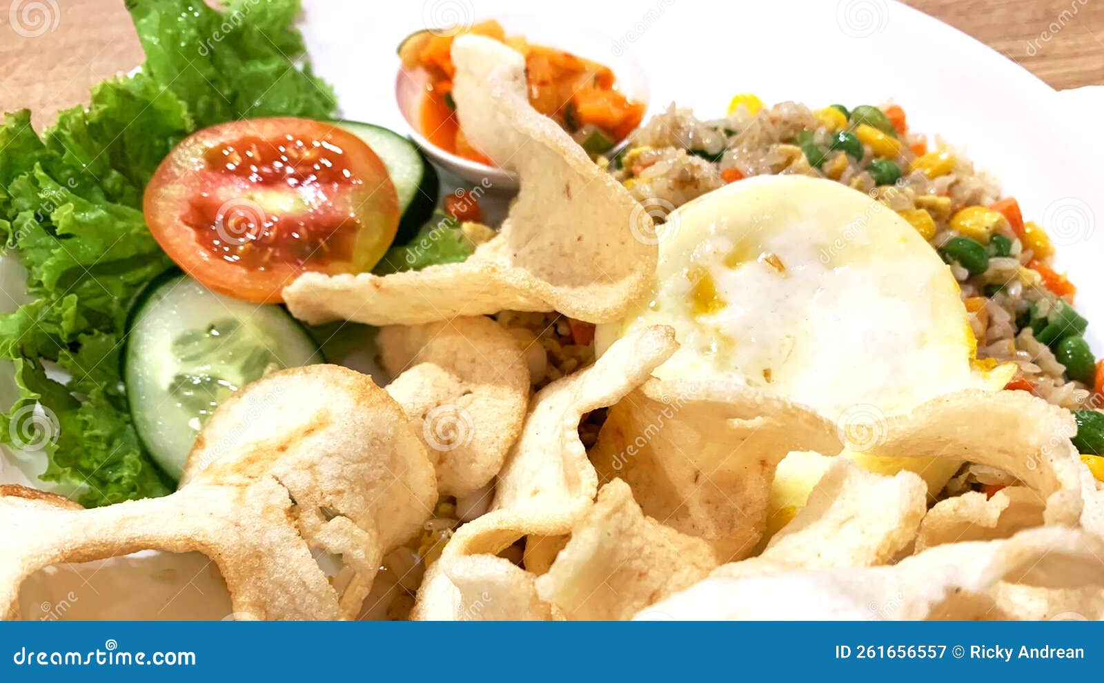 Spicy Fried Rice with Mixed Seafood Stock Image Image of beverage