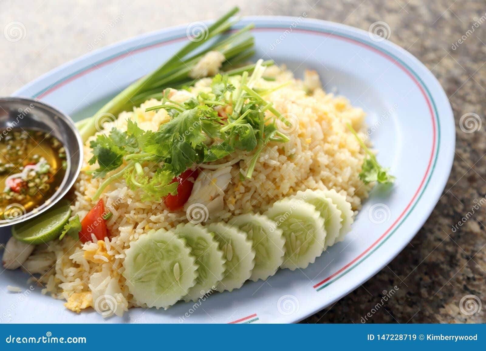 Fried Rice stock image. Image of crab, culture, asia 147228719