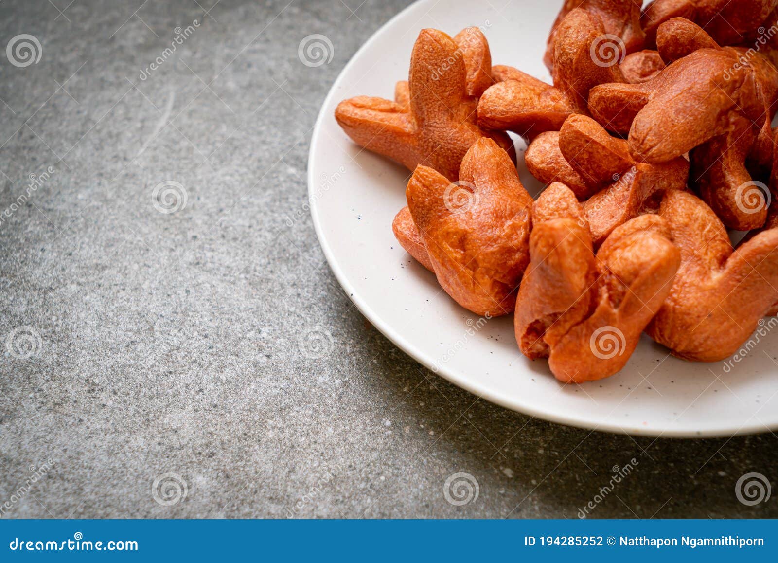 Fried Sausage with Dipping Sauce Stock Photo Image of delicious, fresh 194285252