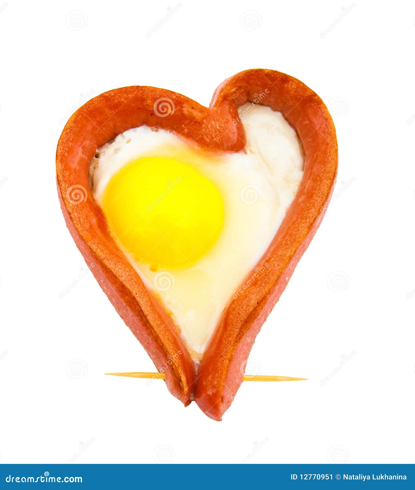 Fried Sausage in the Form of Heart Stock Image Image of restaurant
