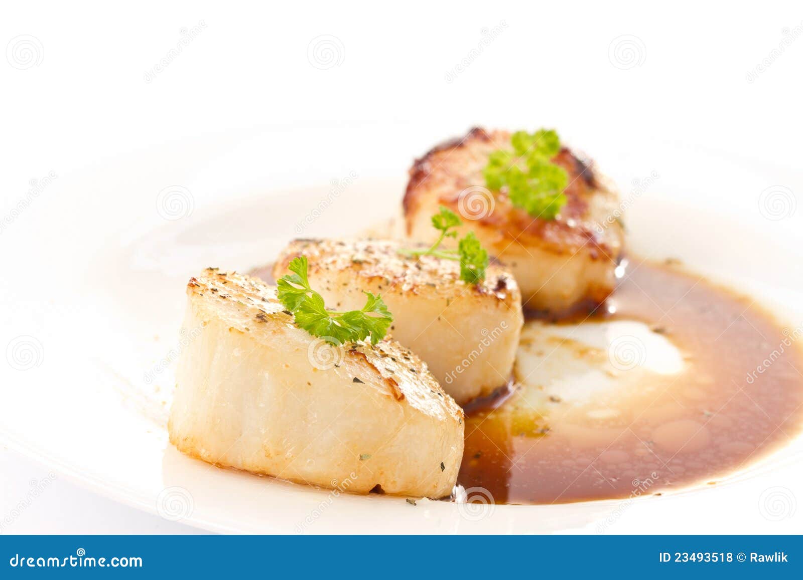 Fried scallops stock photo. Image of fried, kitchen, roasted 23493518