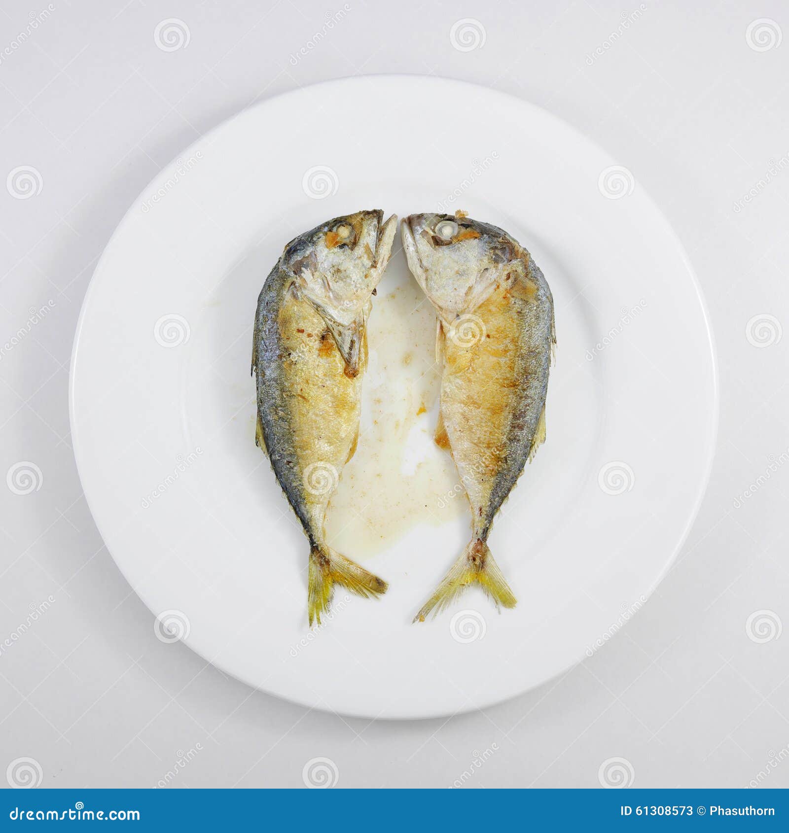 The Fried Short Mackerel Fish (2) Stock Image Image of seafood
