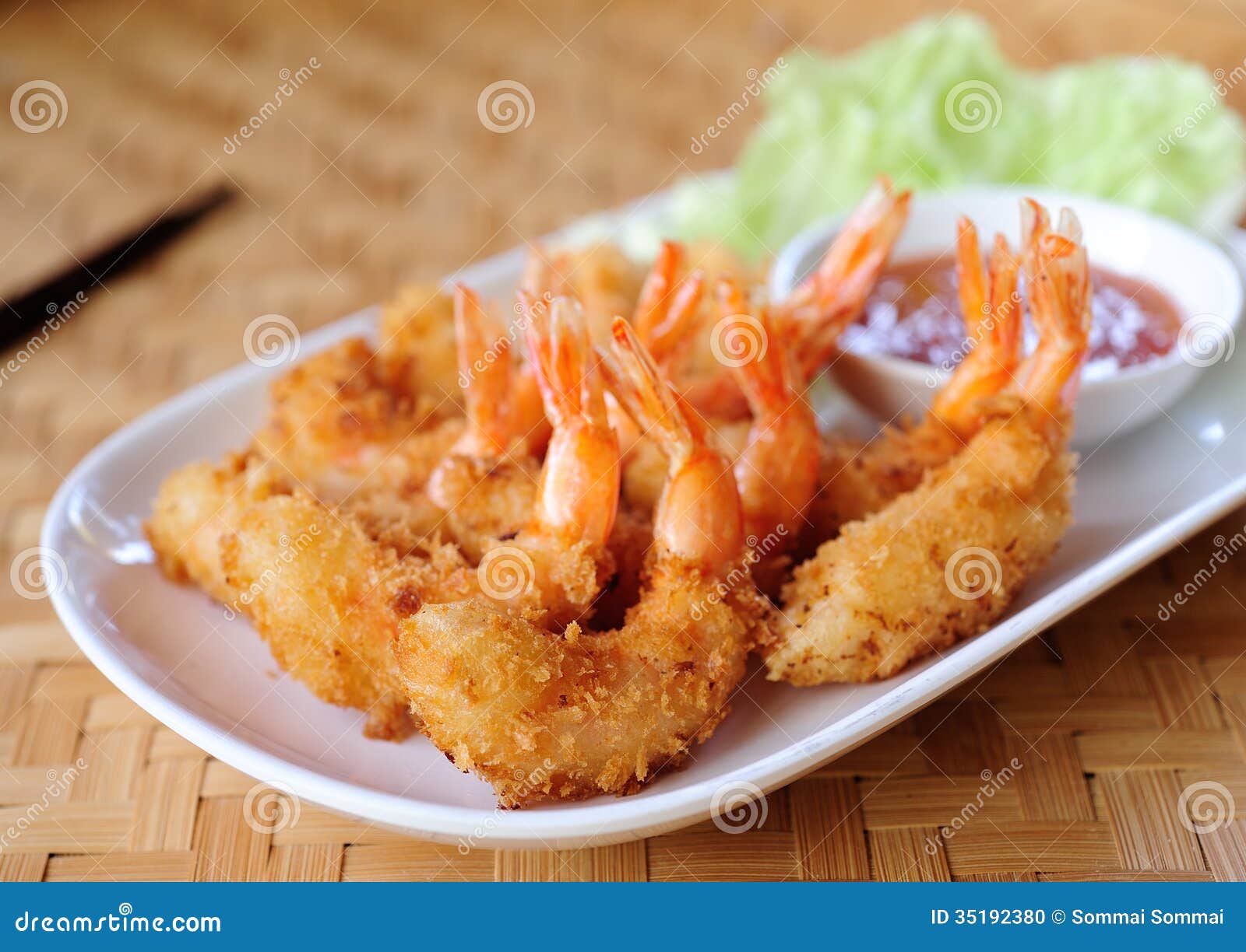 Fried Shrimp For Appetizer Stock Photo - Image: 35192380