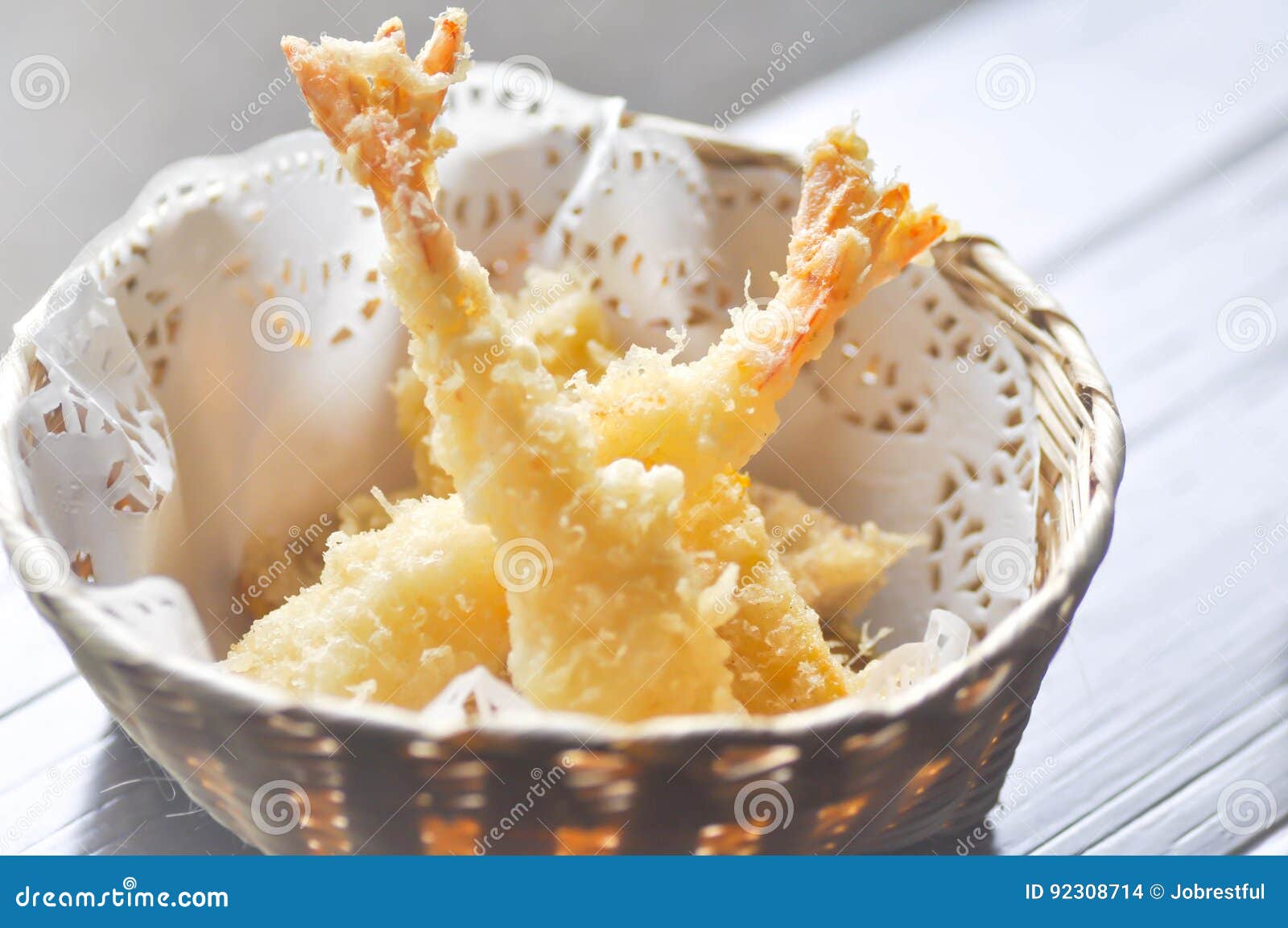 Fried Shrimp or Tempura in Japanese Style Stock Photo Image of ball